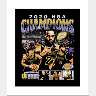Los Angeles L 2020 NBA Champions Posters and Art